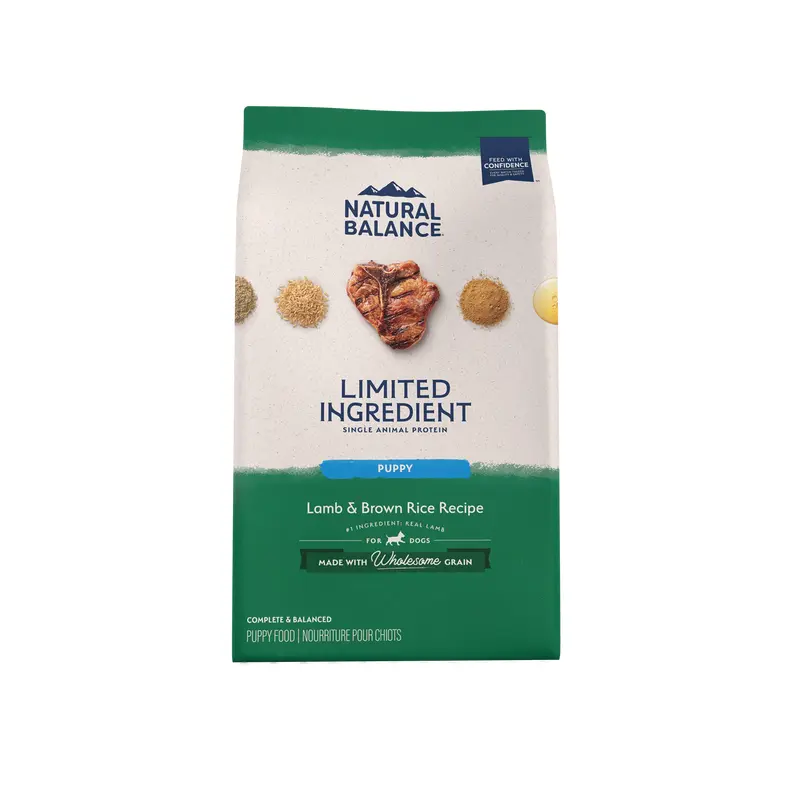 Natural Balance Pet Foods L.I.D. Puppy Dry Dog Food Lamb & Brown Rice 12lb