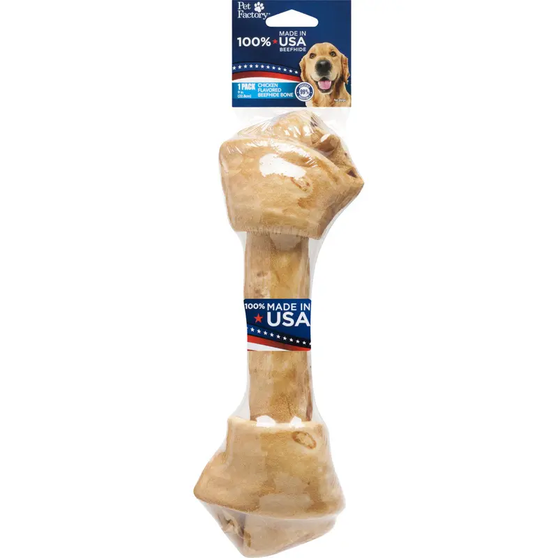 Pet Factory USA 9-10" Chicken Basted Bone 