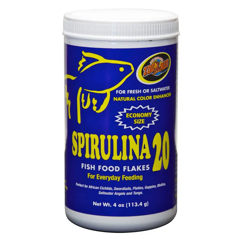Zoo Med Spirulina 20 Flakes Fish Food 4 oz