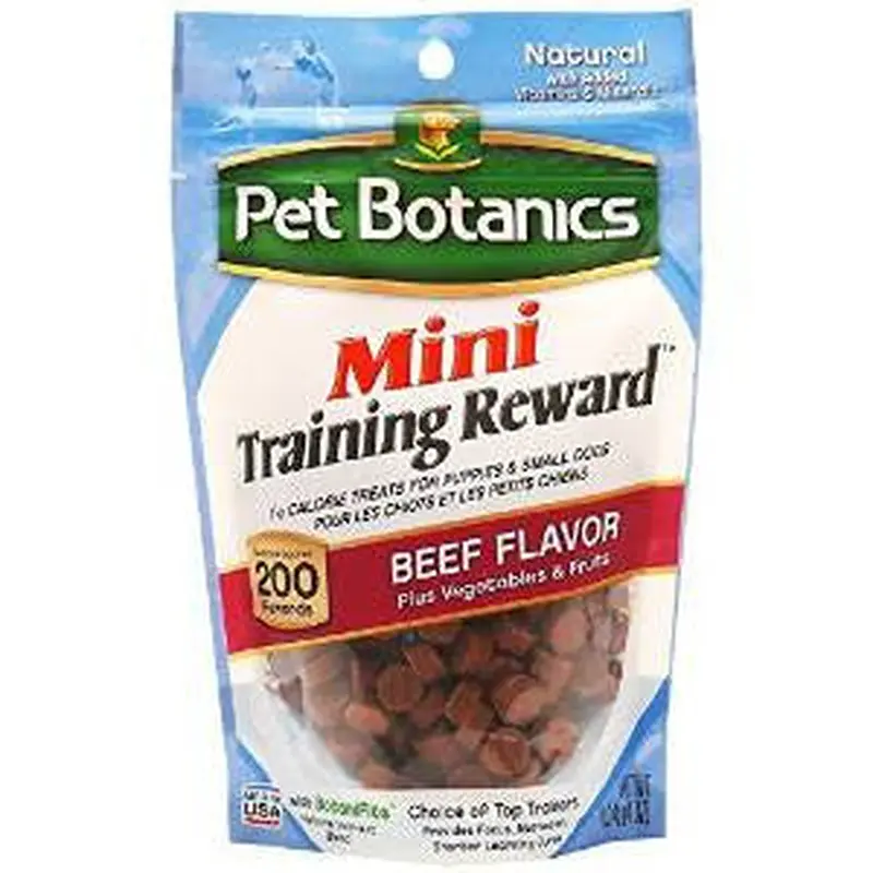 Cardinal Pet Botanics Beef Mini Training Rewards Treat 4z 