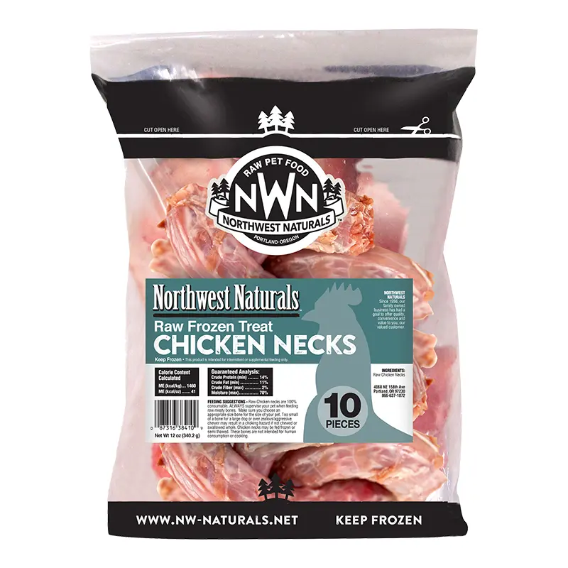 Northwest Naturals Dog Frozen Chicken Necks - 10 Count 