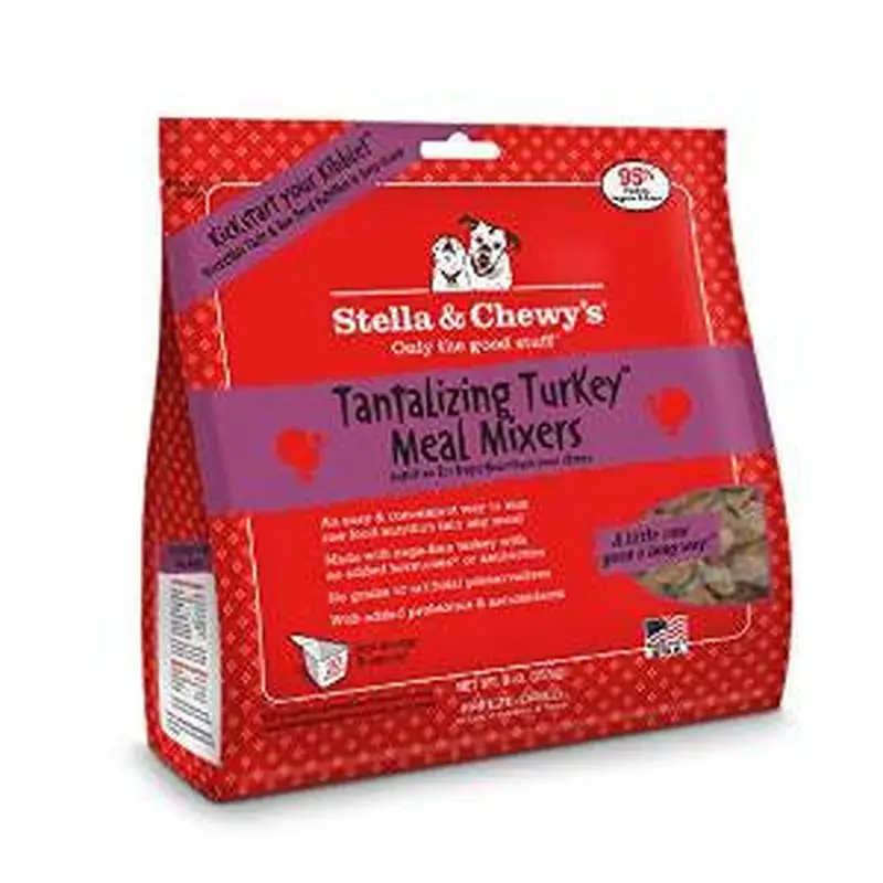 Stella & Chewy's Freeze Dried Tantalizing Turkey Meal Mixer Dog 8z 