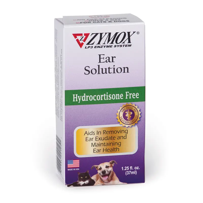 Zymox Ear Solution without Hydrocortisone 1.25oz 1.25 fl. oz