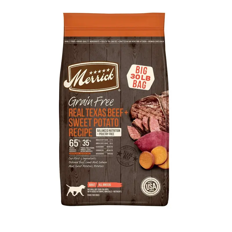 Merrick GF Texas Beef and Sweet Potato Recipe 30 lb