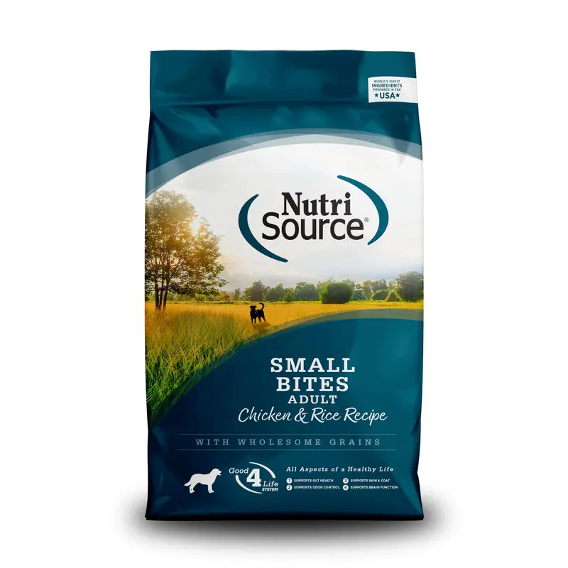 NutriSource Small Bites Adult Chicken and Rice Dog Food 5 lb  131294