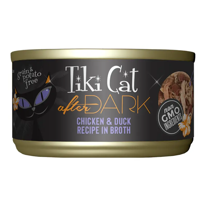 Tiki Pets Cat After Dark Chicken & Duck 2.8oz/12 Pack 