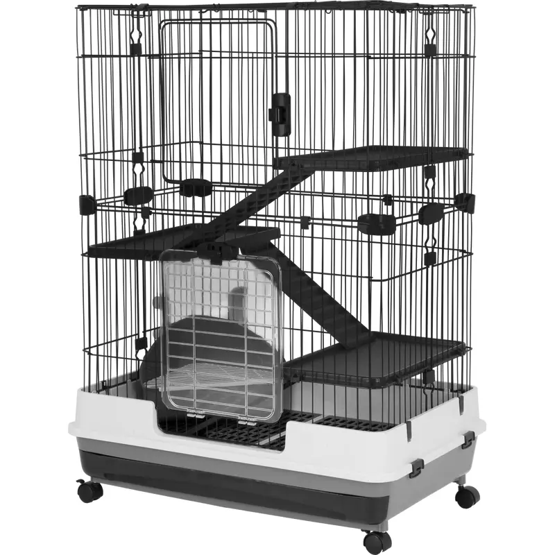 A & E Cages Deluxe Small Animal Cage 4-Level 32 inches X 21 inches X 41 inches