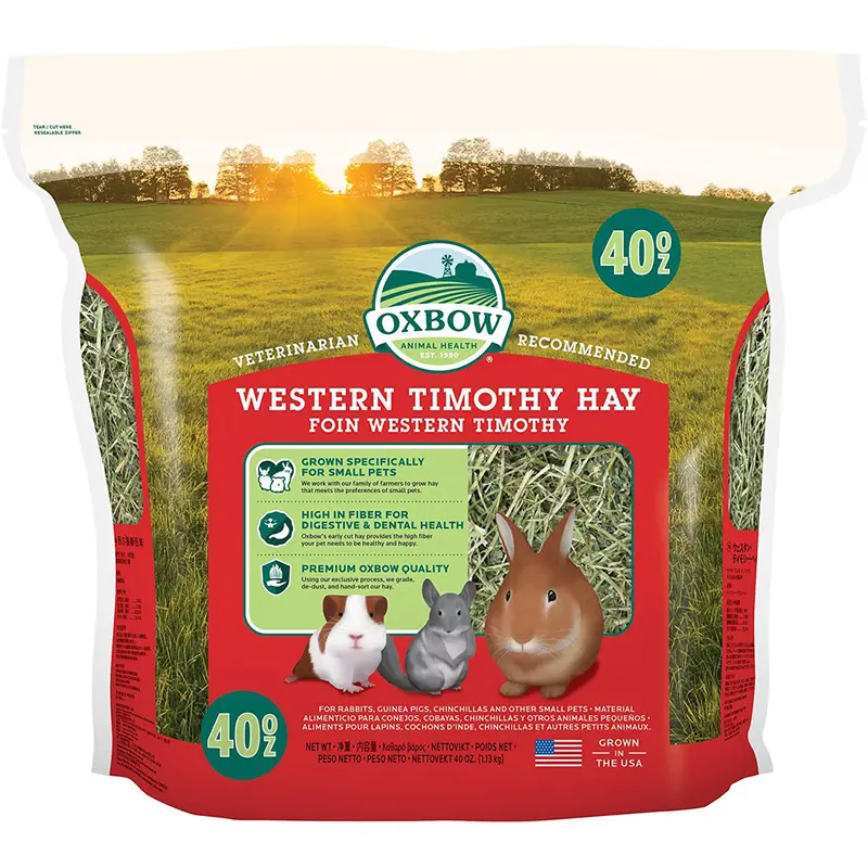 Oxbow Western Timothy Hay Small Mammal Food 40oz