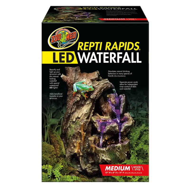 Zoo Med Repti Rapids LED Wood Waterfall Brown MD