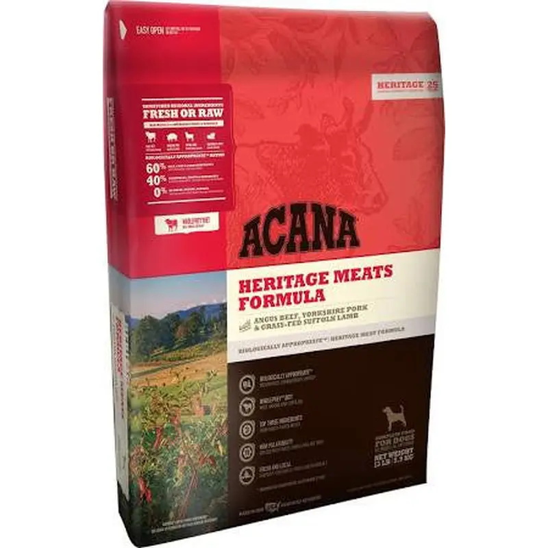Acana Heritage Meats Formula Grain Free Dry Dog Food-4.5-lb-