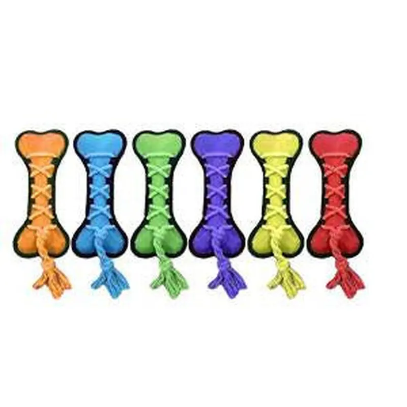 Multipet Cross-Ropes Bone (Assorted Colors) 11.5" 