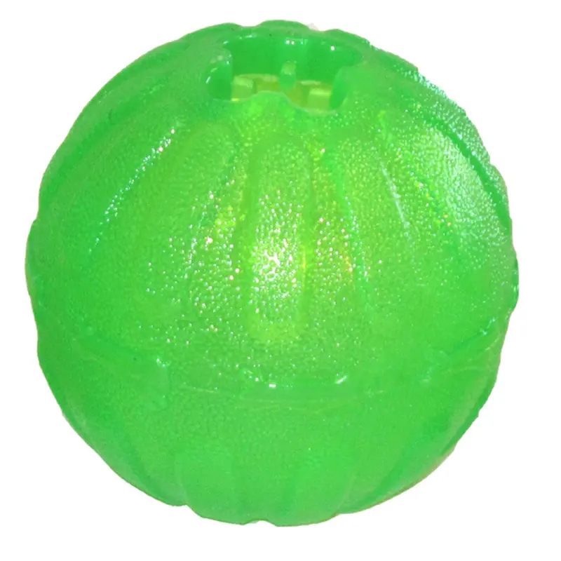 Starmark Fun Ball Dog Toy Green LG 4in