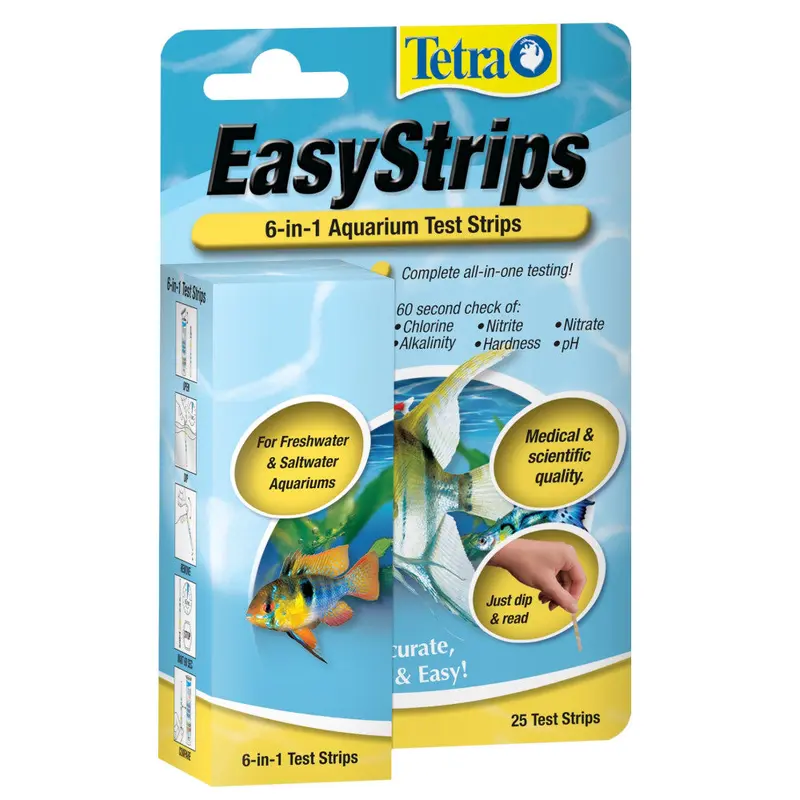 Tetra EasyStrips 6-in-1 Aquarium Test Strip 25 Pack