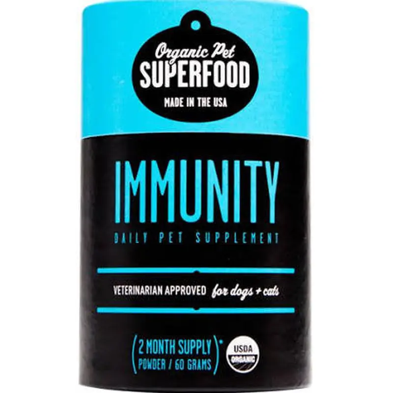 Bixbi Organic Pet Superfood Immunity Premium Supplement For Dogs And Cats-60 Grams-