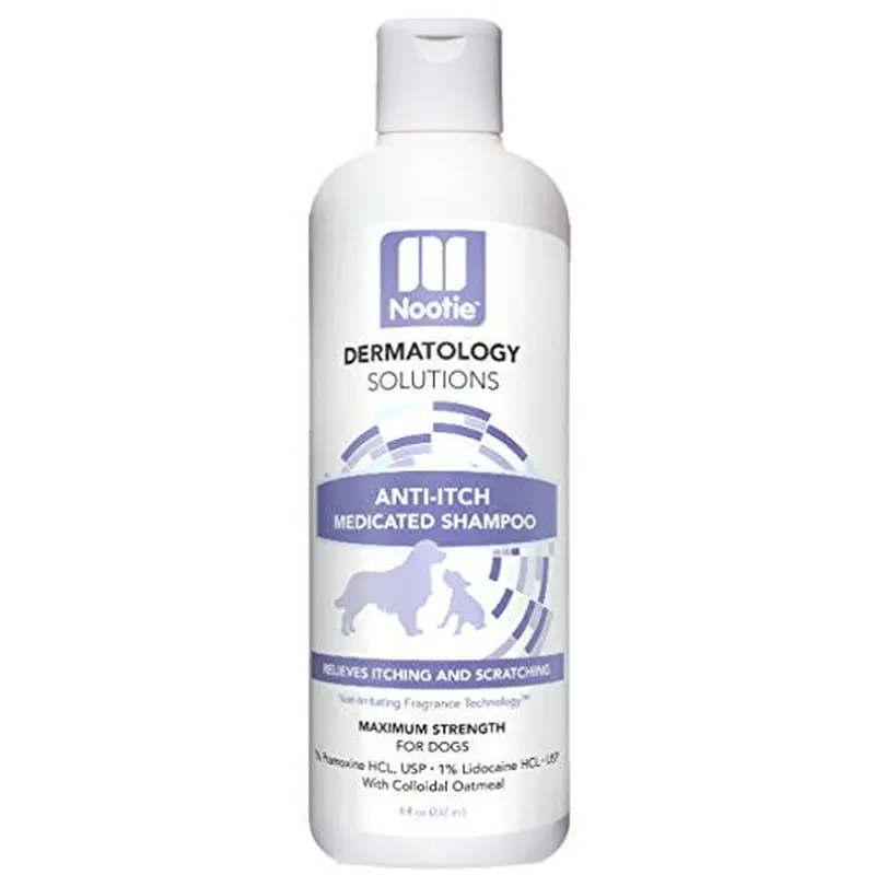 Nootie Dermatology Solutions Anti-itch Medicated Shampoo For Dogs-8-oz-