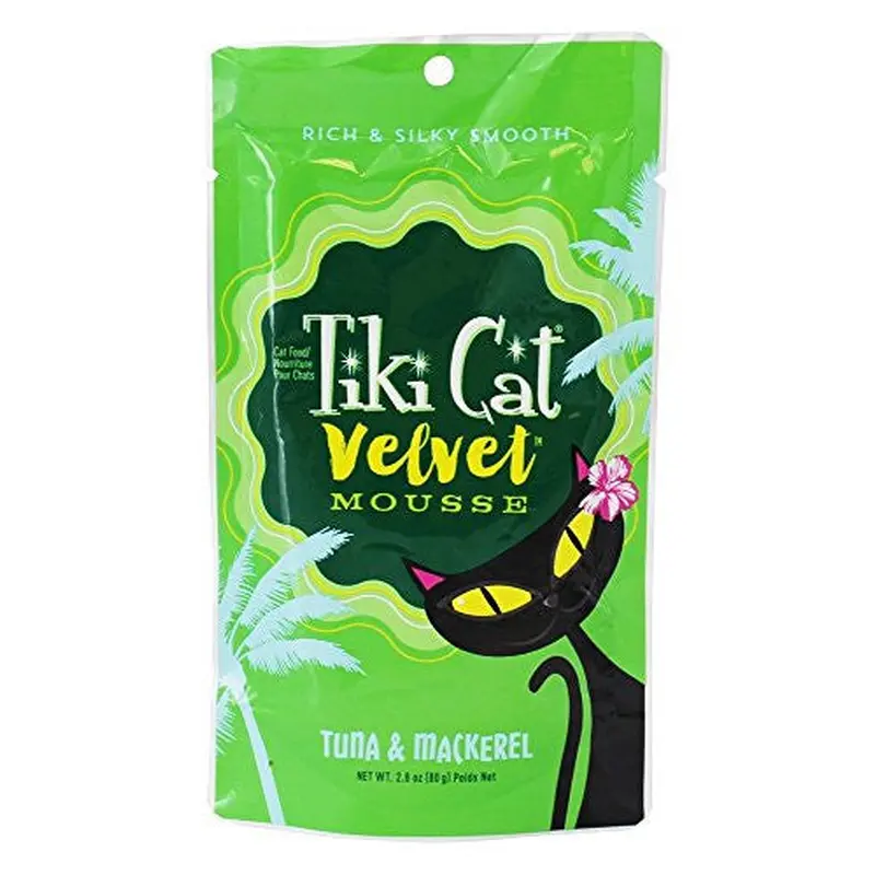Tiki Cat Velvet Mousse Tuna/Mackerel 12/2.8z 