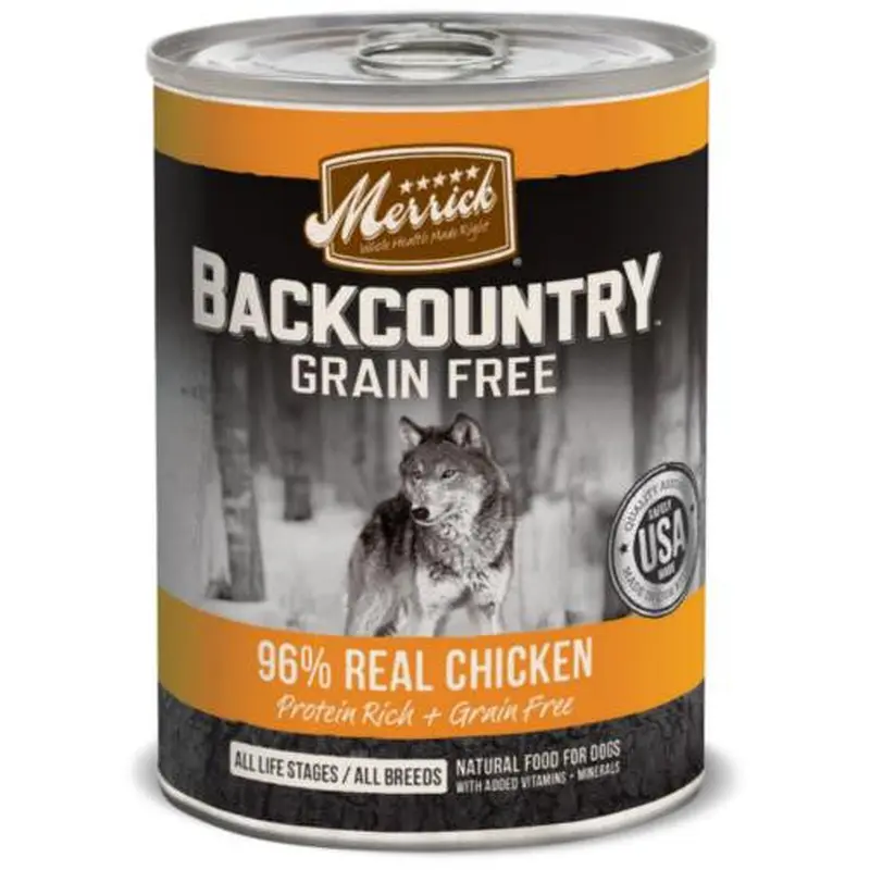 Merrick Backcountry 96% Real Chicken Recipe Dog 12/12.7oz 
