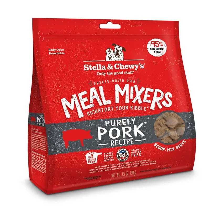 Stella & Chewy's Purely Pork - Freeze Dried Meal Mixer 18oz 
