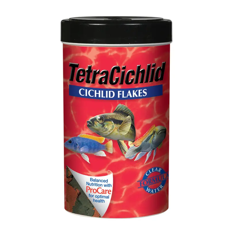 Tetra TetraCichlid Flakes Fish Food 1.58 oz