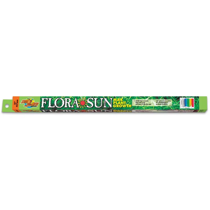 Zoo Med Flora Sun Maximum Plant Growth T8 Lamp White 18 in