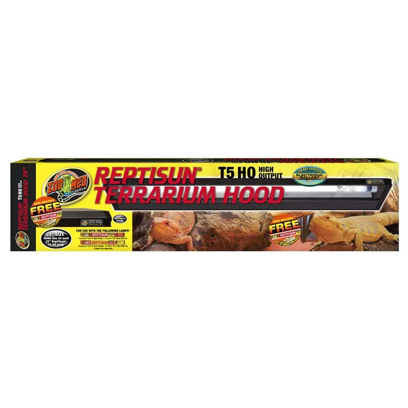 Zoo Med ReptiSun T5 HO High Output Terrarium Hood 24 in