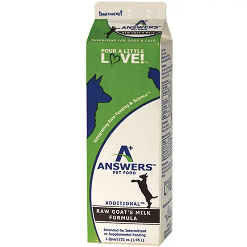 Answers Dog Frozen Additional Goat Milk 1 Quart 