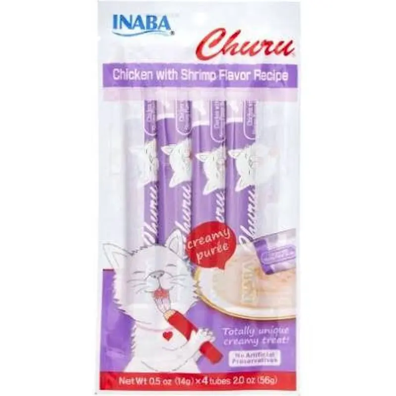 Inaba Churu Chicken with Shrimp Flavor Recipe 4/2oz 