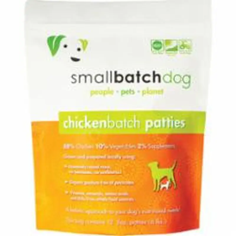 Small Batch Dog Frozen Chicken Patties 6lb 