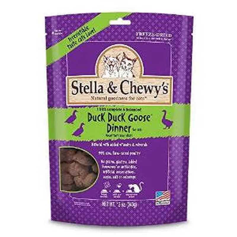 Stella & Chewy's 3.5 oz. Freeze-Dried Duck Duck Goose Dinner for Cats 