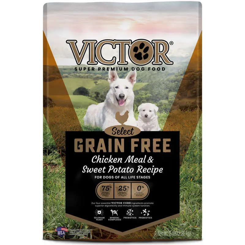Victor Super Premium Dog Food Select Grain Free Dry Dog Food Chicken 5lb