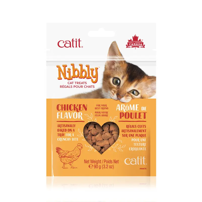 Catit Nibbly Cat Treats, Chicken Flavor 3.2 oz