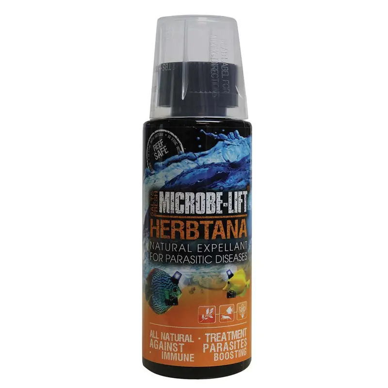 Microbe-Lift Herbtana Expellant Salt & Freshwater Parasitic Medication 4 fl. oz
