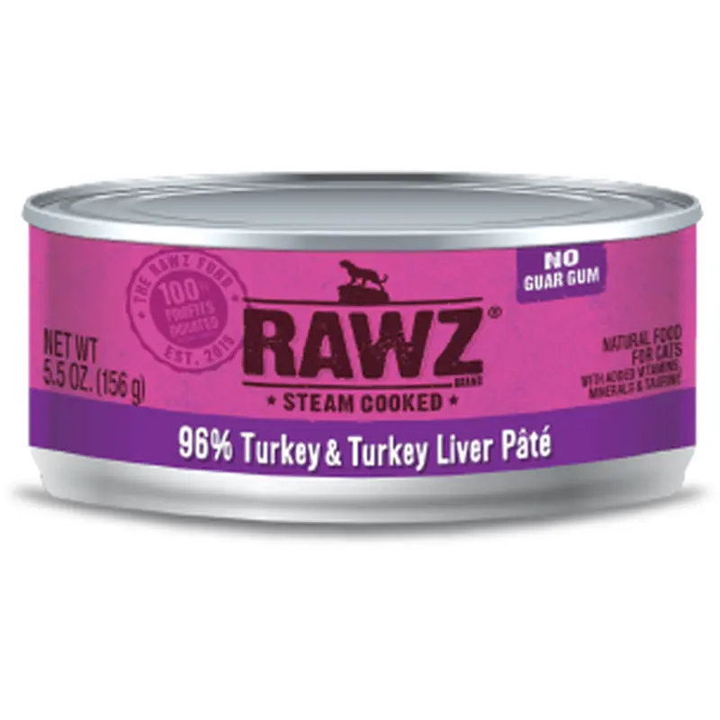 Rawz Cat 96% Turkey & Turkey Liver Pate