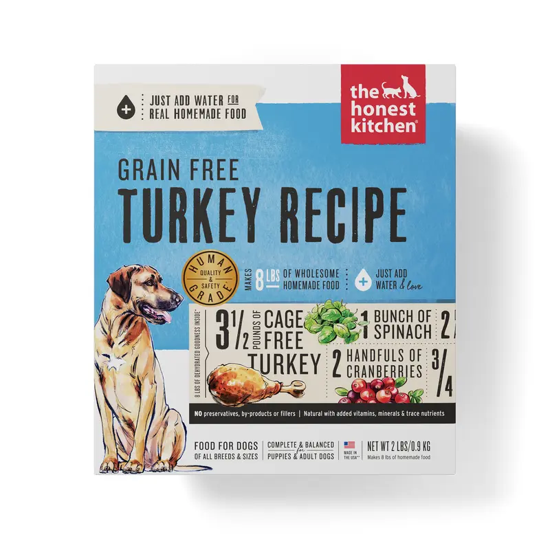 The Honest Kitchen Grain Free Dehydrated Dog Food - Turkey - 2lb Box