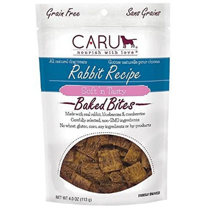 Caru Soft n Tasty Baked Bites Dog Treats 3.75oz Rabbit
