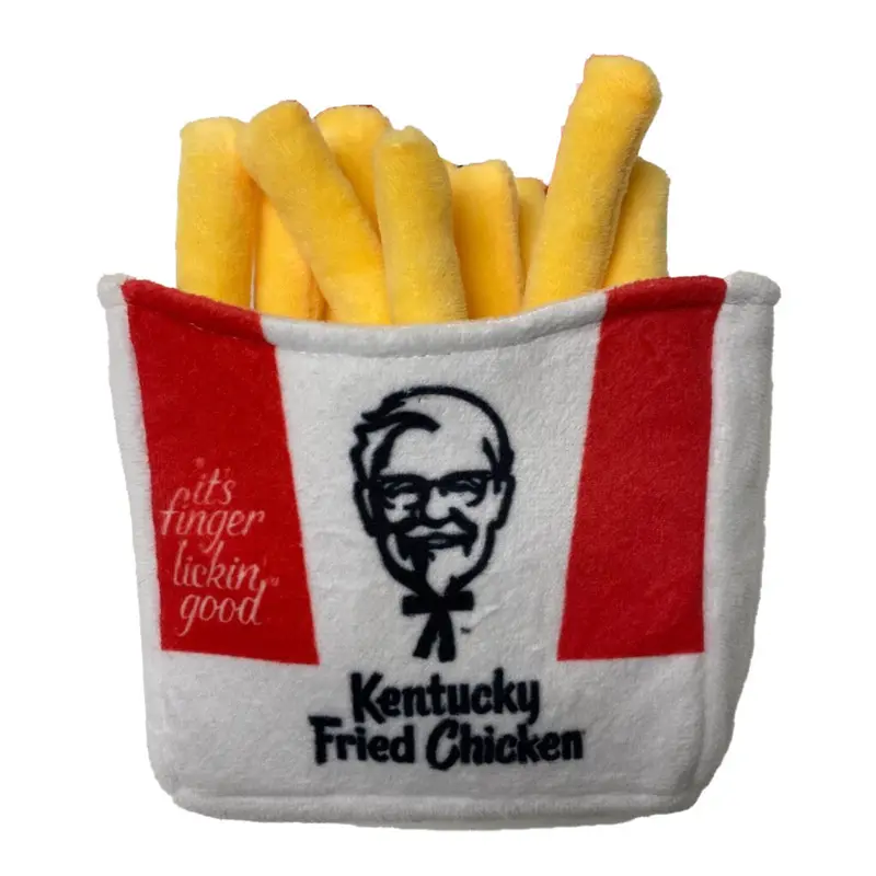 Spot Ethical Pet Dog Toy Kentucky Fried Chicken Plush Fries 6In