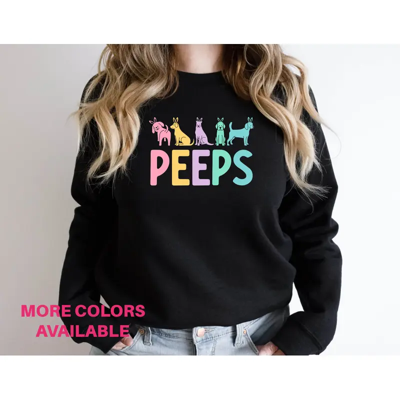 Easter Peeps Unisex Sweatshirt | Fun Easter Shirt | Human Dog Gear