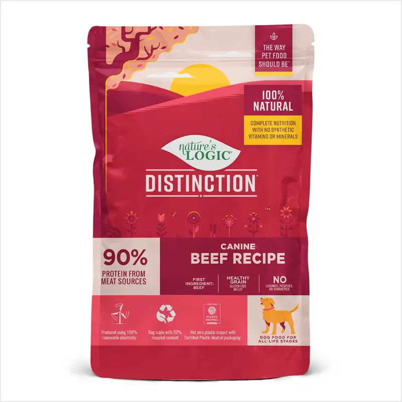 Nature's Logic Distinction Dry Dog Food - Beef - 4.4lb Bag