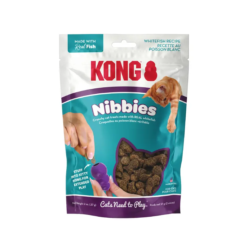 Kong Cat Treat Cat Nibbies Whitefish 2oz
