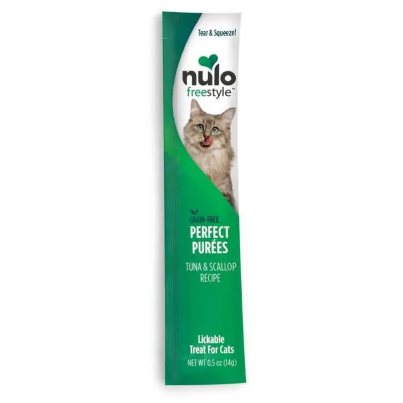 Nulo Freestyle Perfect Purees Grain-Free Cat Food Topper/Treat Tuna & Scallop