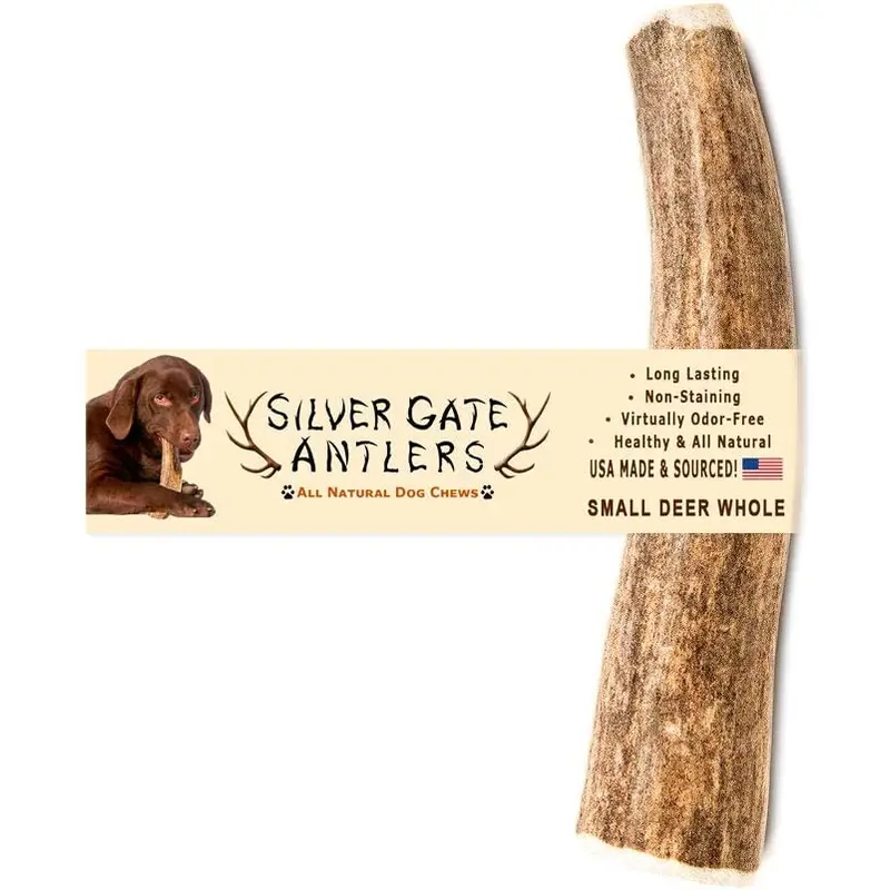 Silvergate Antler Dog Chew Whole Deer Small