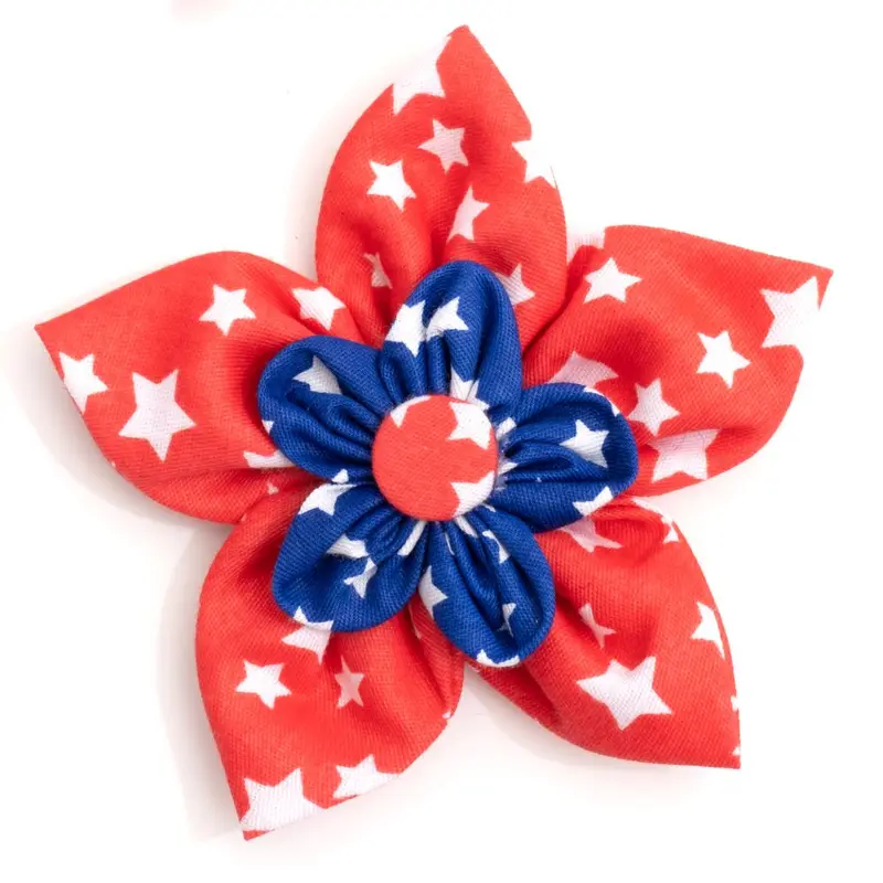 Red/Navy Stars Flower