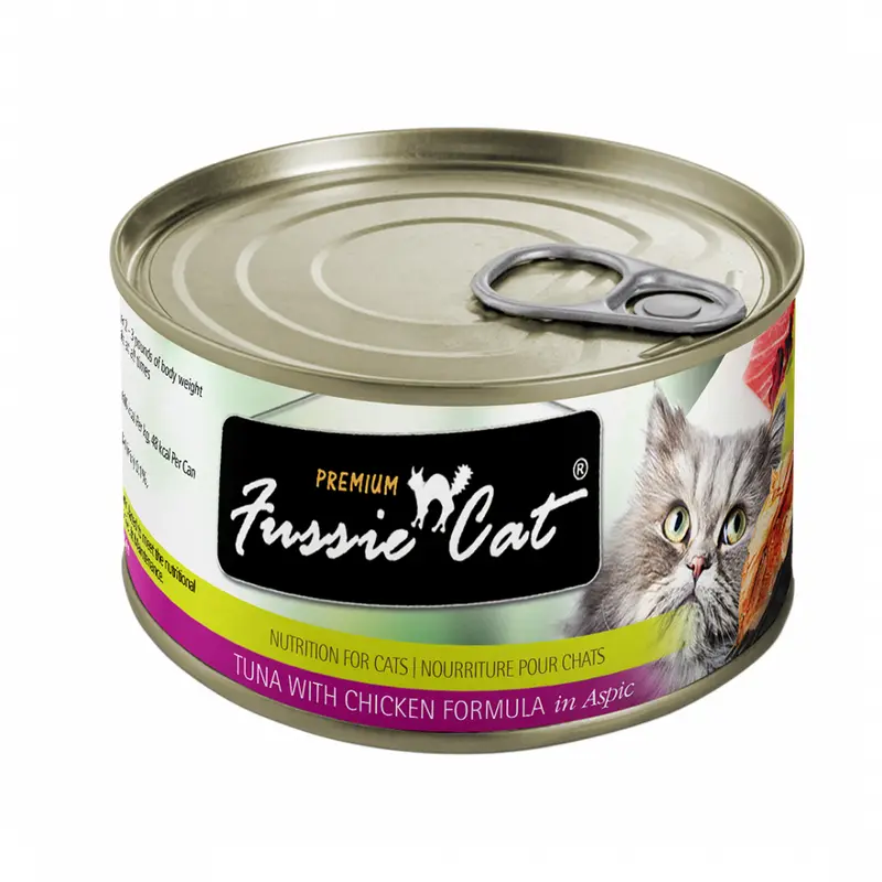 Fussie Cat Premium Tuna With Chicken Canned Cat Food