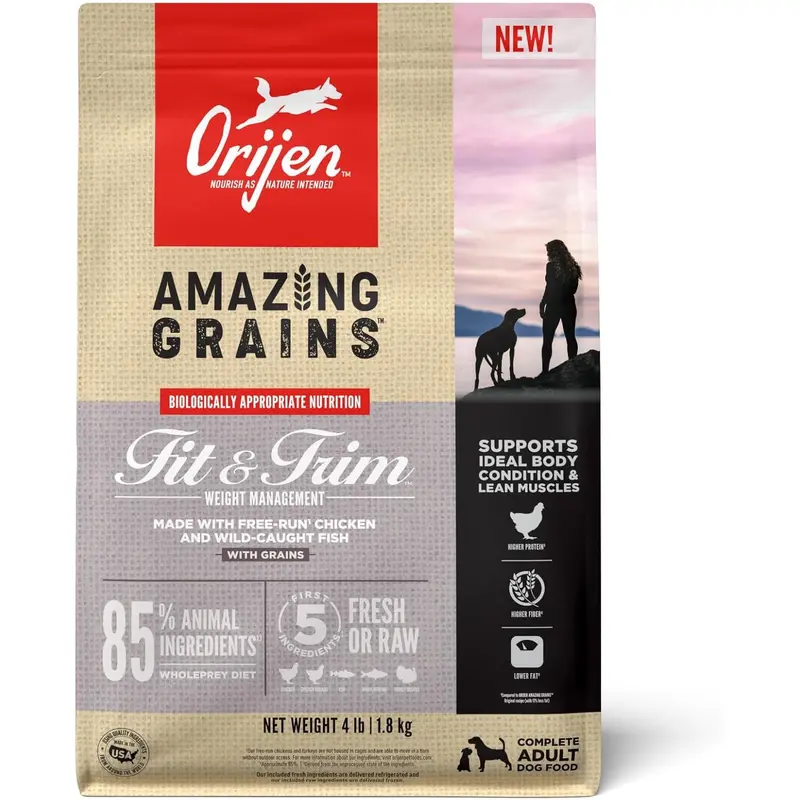 Orijen Amazing Grains Fit & Trim Dry Dog Food