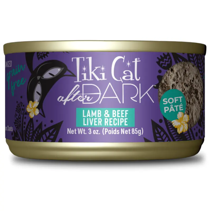 Tikicat Adult After Dark Lamb and Beef Liver Soft Pate (3oz)