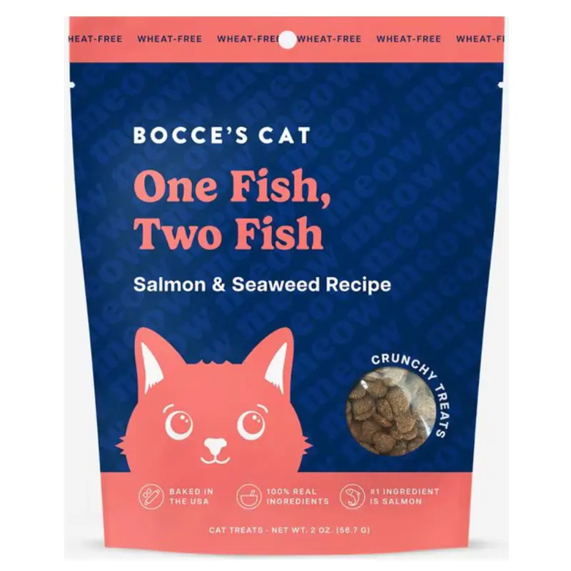 Bocce's Cat Crunchy Salmon & Seaweed 2 oz