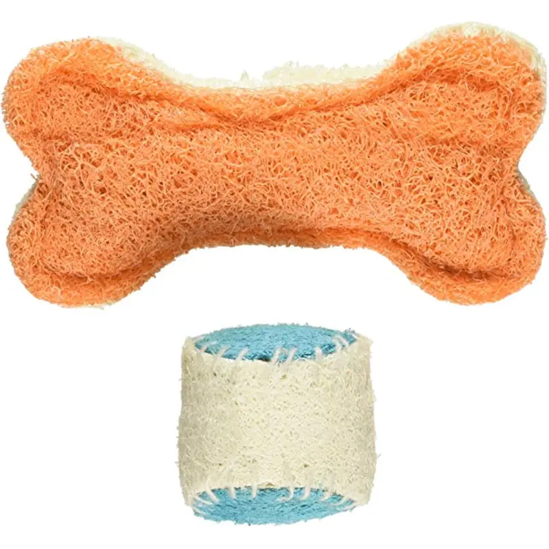 Hip Doggie Loofah Bone/Ball Combo
