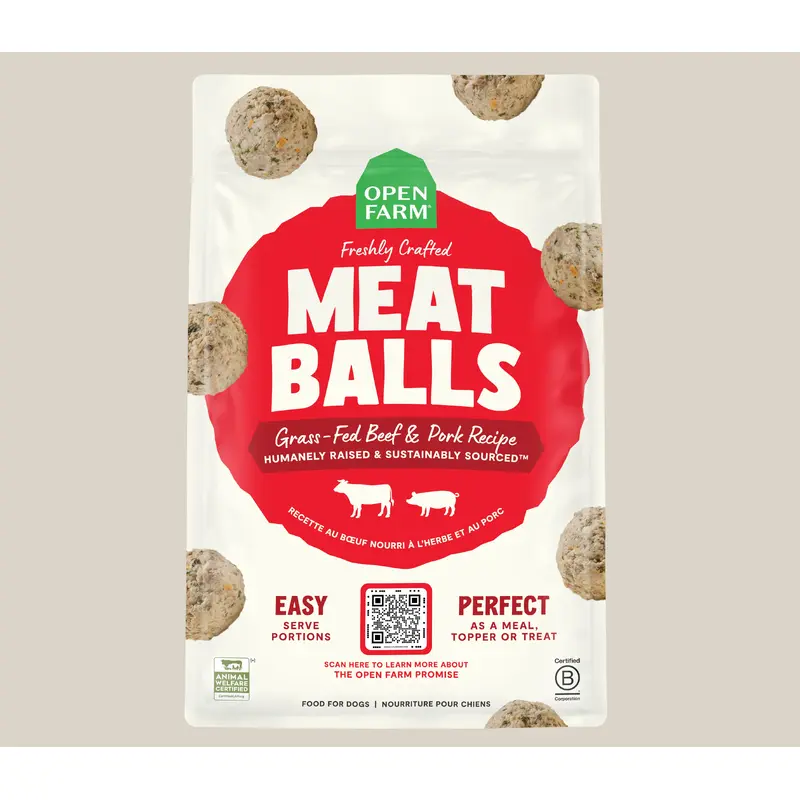 Open Farm Grass-Fed Beef & Pork Homestyle Meatballs