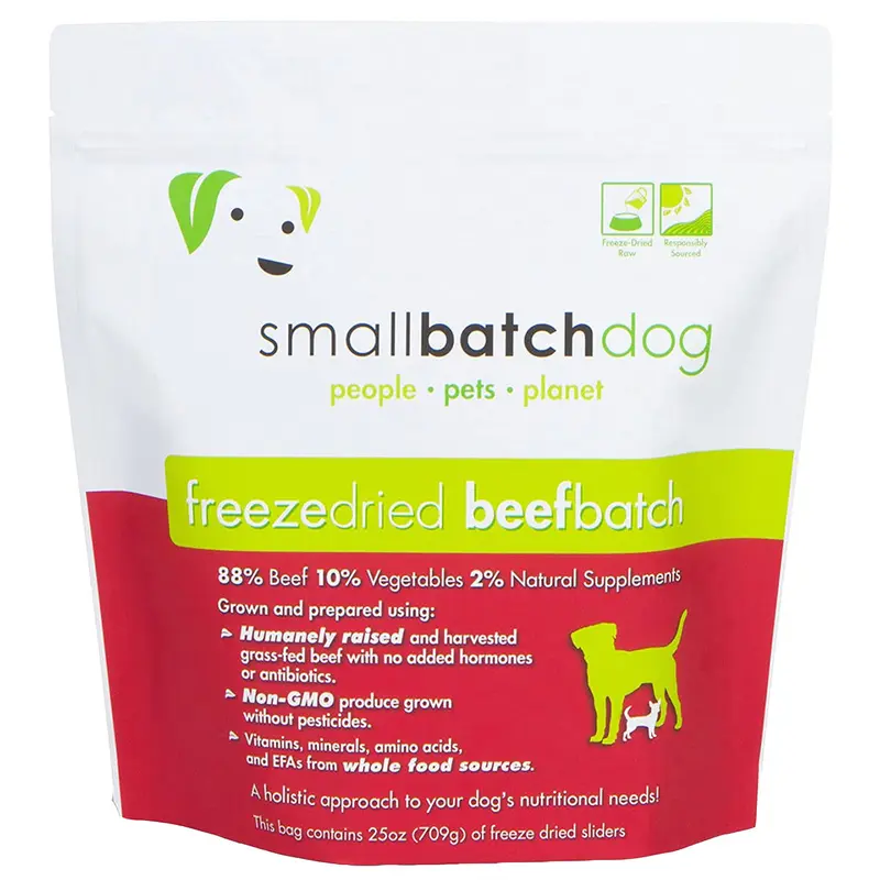 Smallbatch Pets Freeze-Dried Beef Recipe Raw Dog Food 25oz