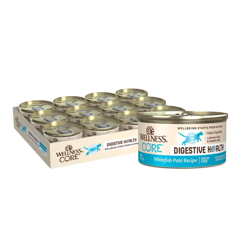 Wellness CORE Digestive Health Whitefish Pate Wet Cat Food, 3oz